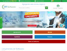 Tablet Screenshot of cptsoftwares.com.br